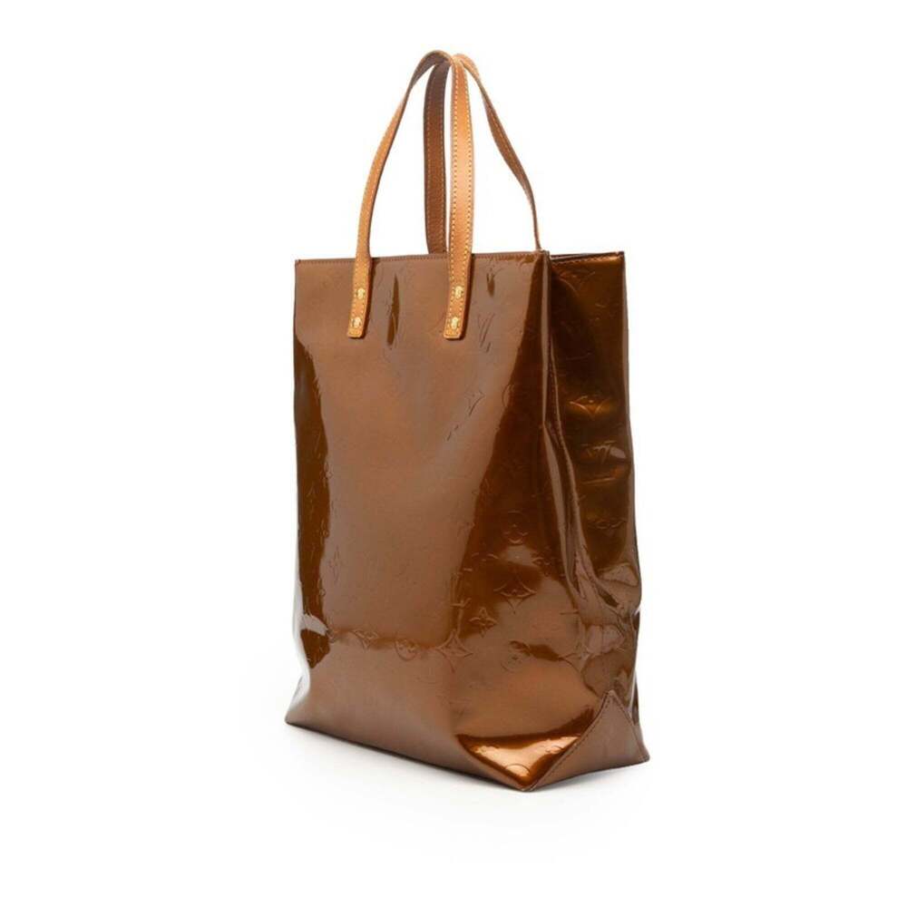 LOUIS VUITTON Authentic Brown Monogram Leather Tote Bag - Picture 2 of 6